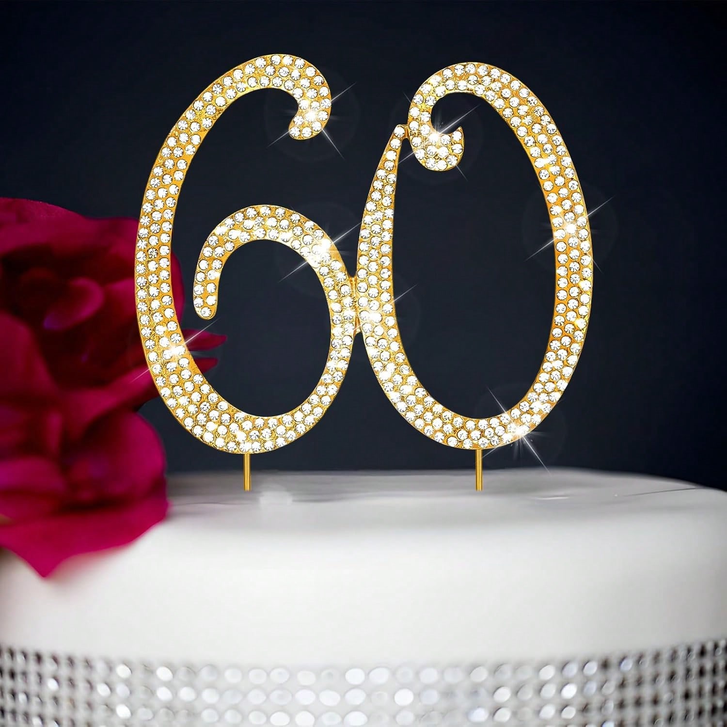 Candle Making Ideas - Topo de Bolo Grande com Strass