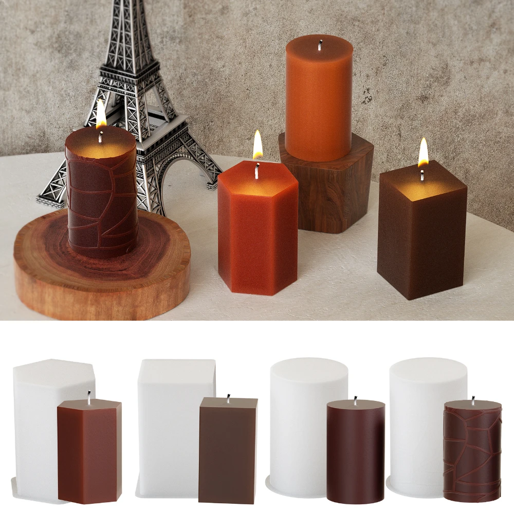 Candle Making Kit Diy - Simples artista geometria forma resina fazendo