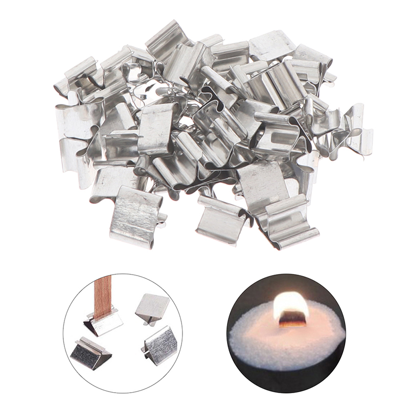 Candle Making Kit Diy - 50 Peças de Suportes de Ferro