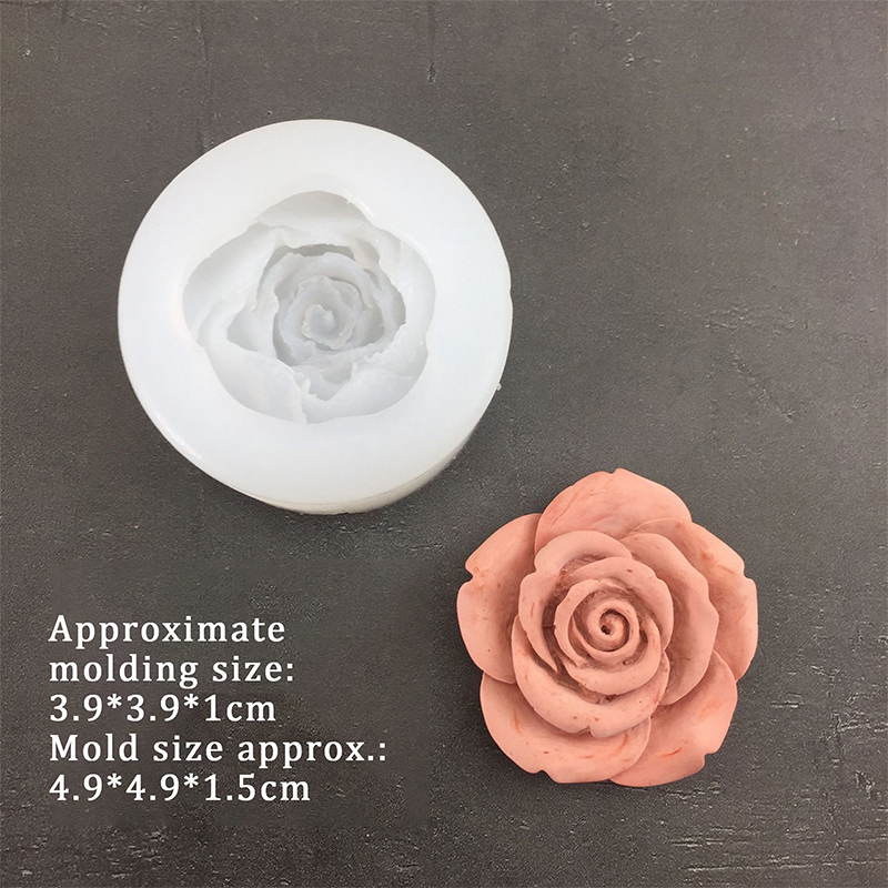 3D Rose Flower Shape Silicone  - Candle Making Ideas avaliação e preço