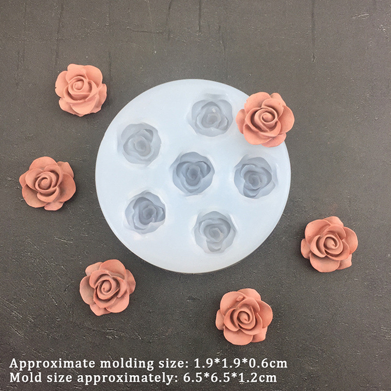 3D Rose Flower Shape Silicone  - Candle Making Ideas avaliação e preço