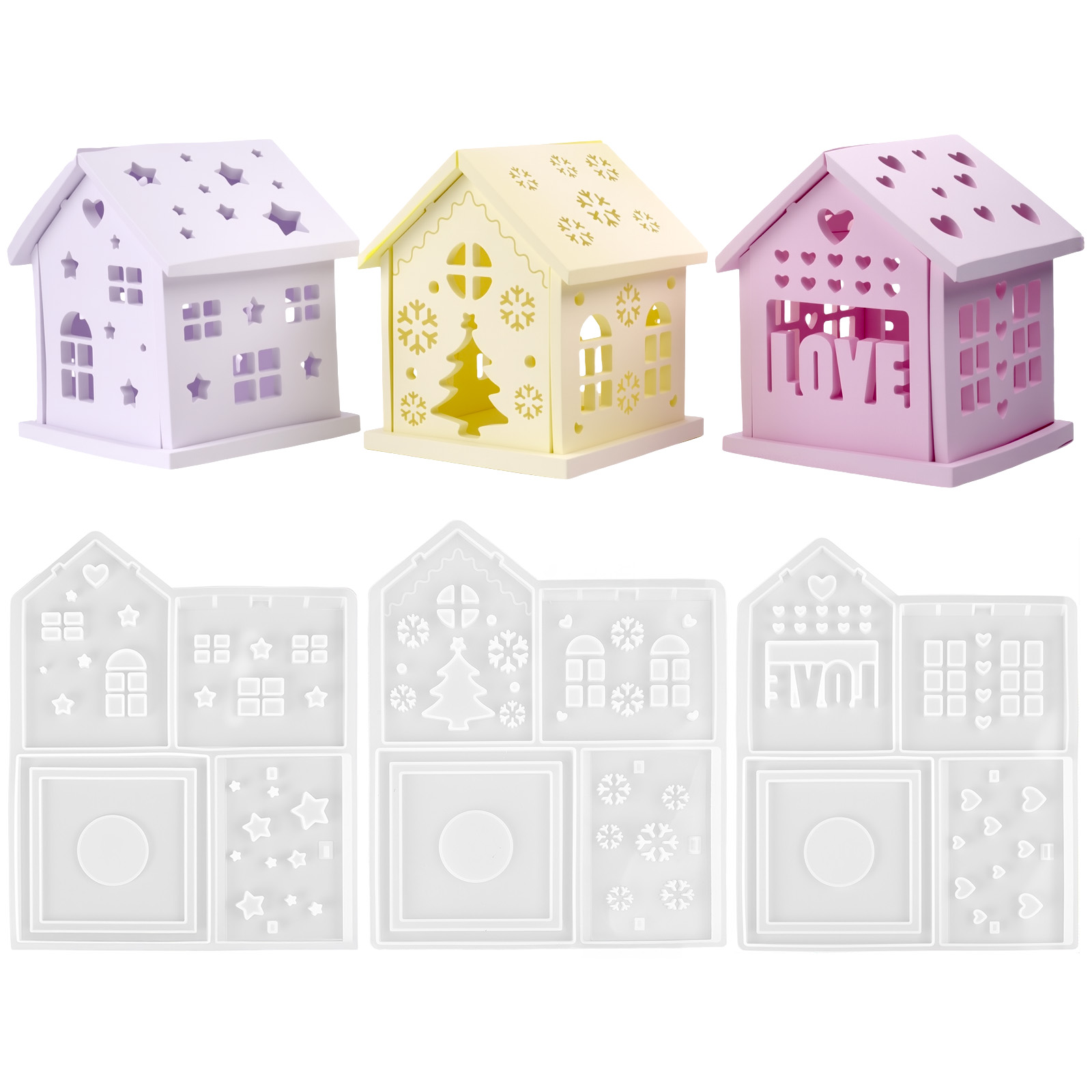 Casa 3d molde de silicone diy  - Candle Making Ideas avaliação e preço