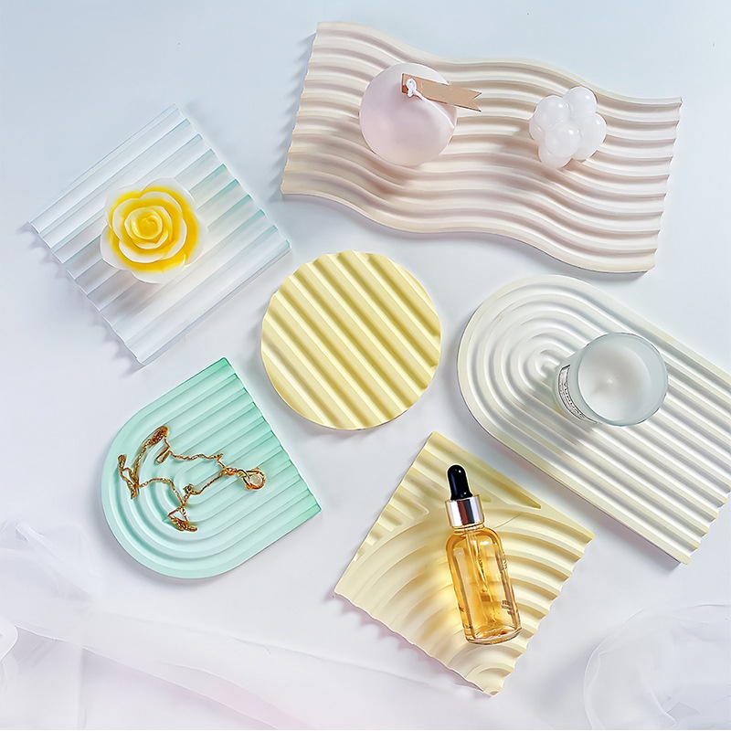 Diy listrado onda bandeja mold - Candle Making Ideas avaliação e preço
