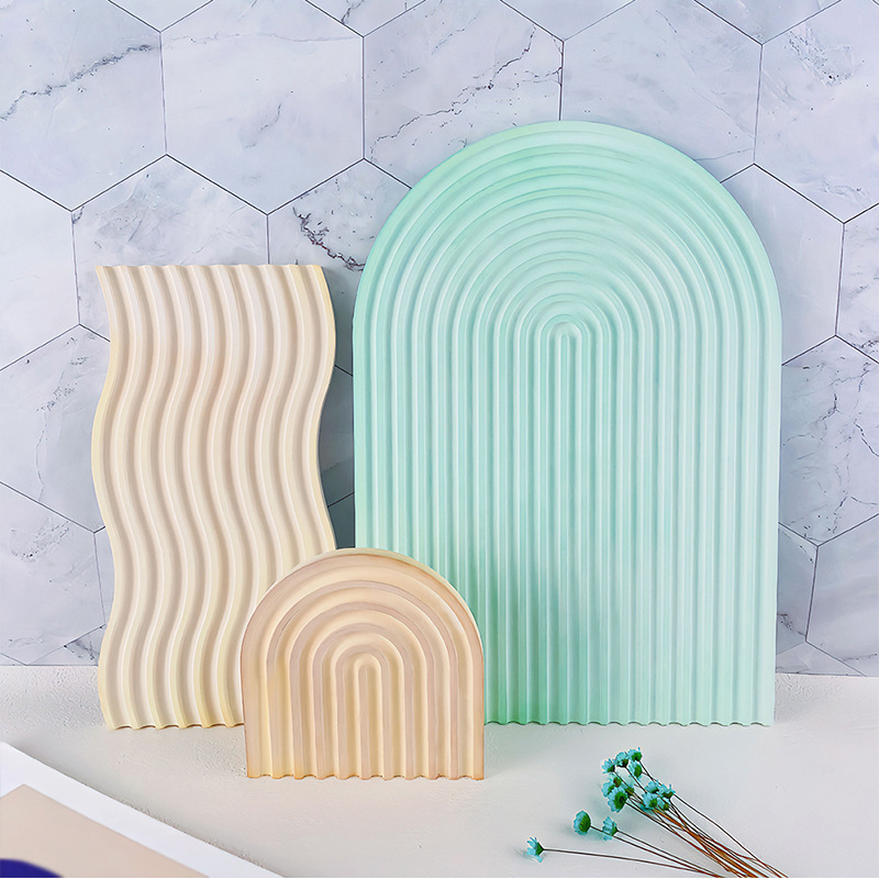 Diy listrado onda bandeja mold - Candle Making Ideas avaliação e preço