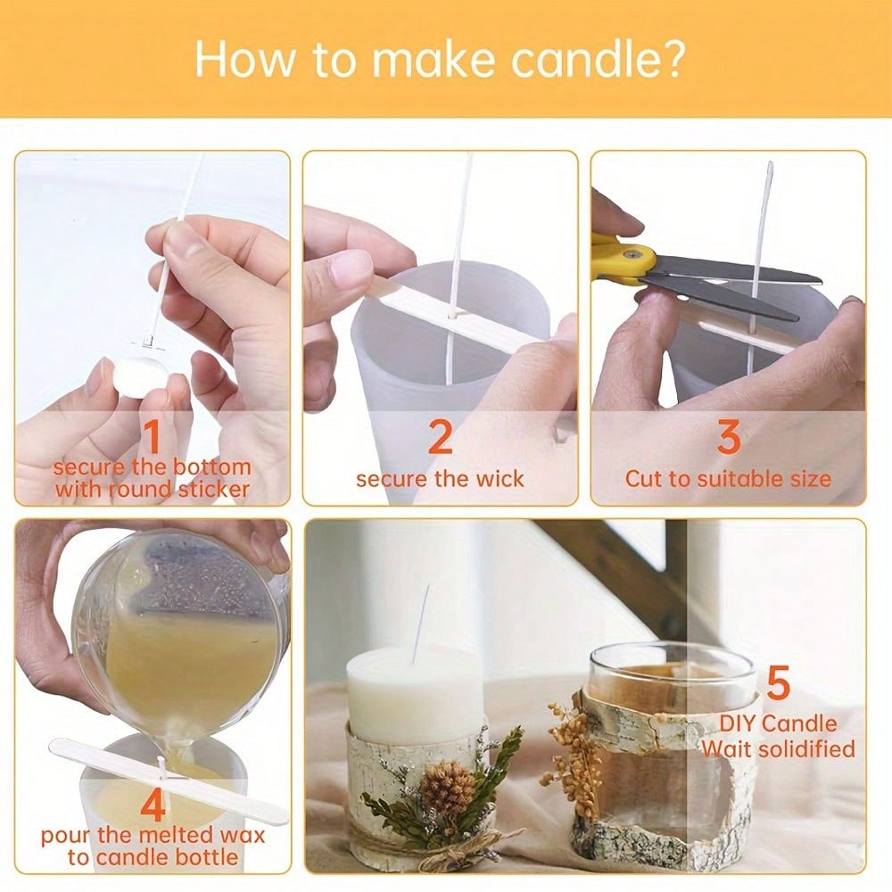 5/10/20/30/50 peças Suporte de - Candle Making Kit Diy avaliação e preço